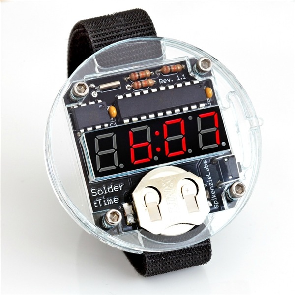 Fun beginner's electronic project the Solder Time LED watch Boing