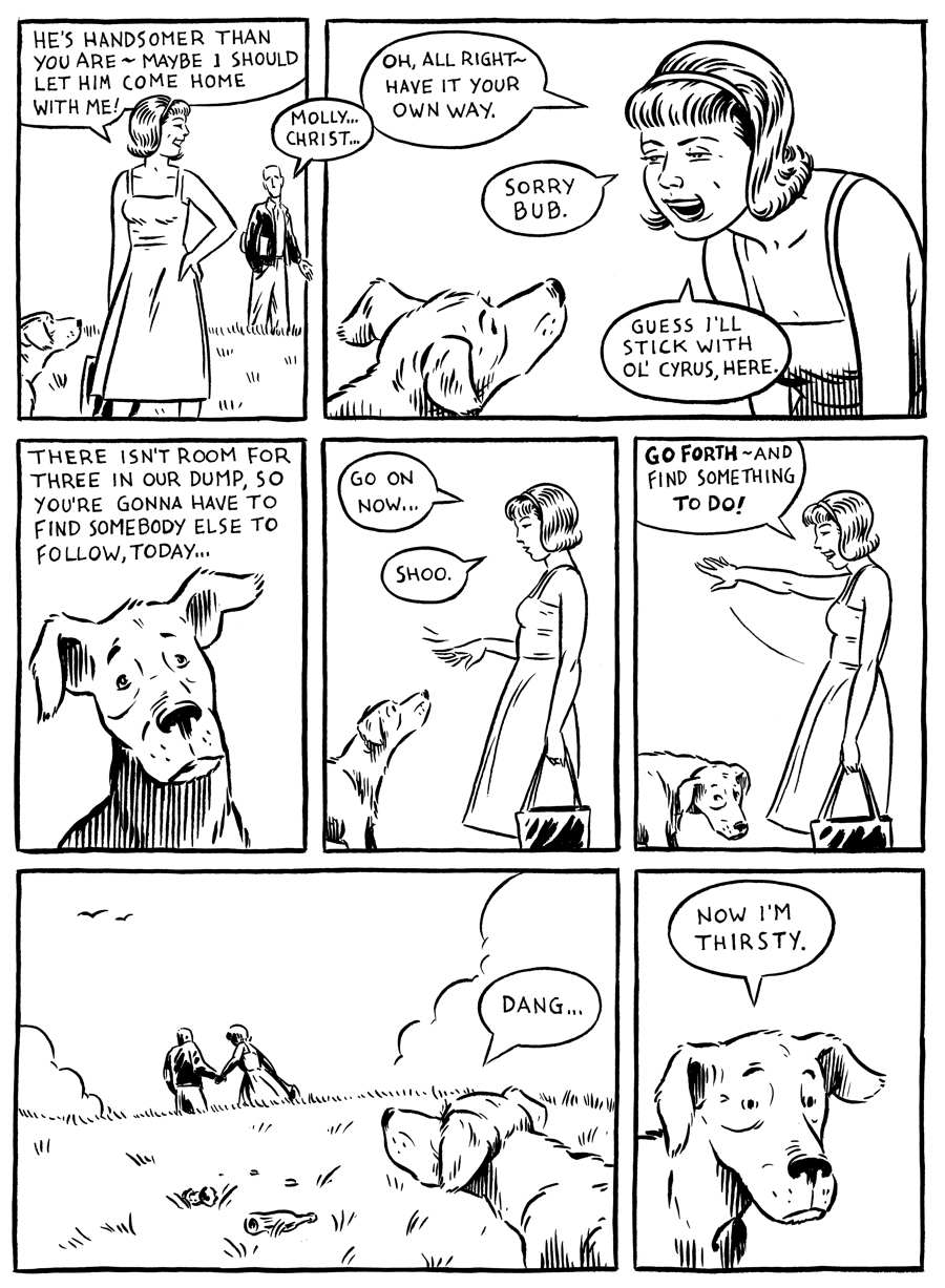 Good Dog graphic novel about the life of a stray dog (excerpt