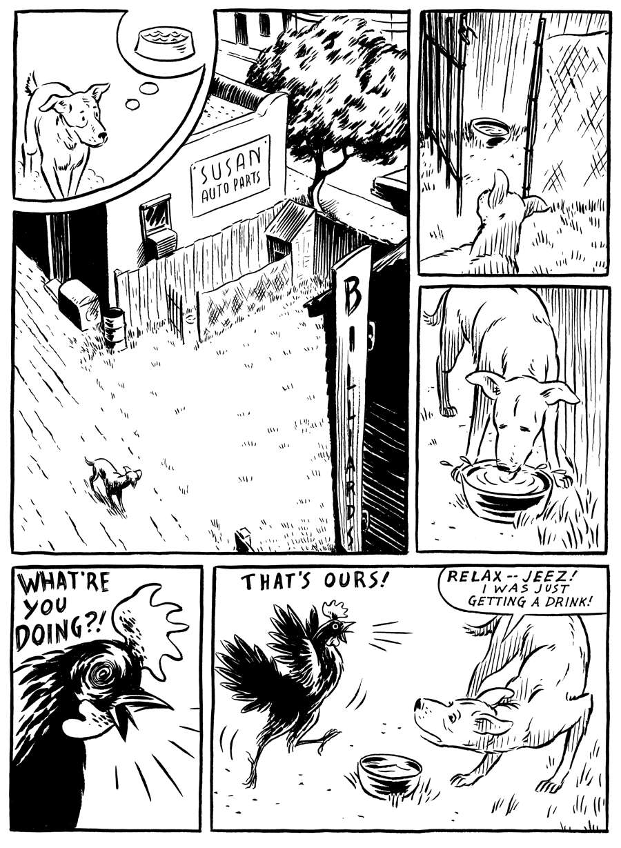 Good Dog graphic novel about the life of a stray dog (excerpt
