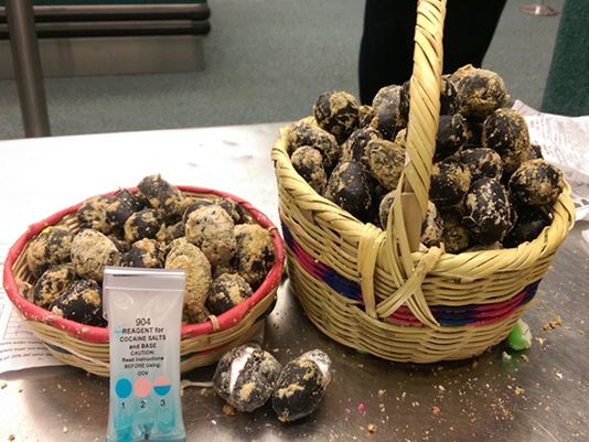 Officials at the airport confiscated cookies with a street value of more than $50,000. U.S. Customs and Border Protection says that's because the cookies had 118 pellets of cocaine baked into them. (Photo: U.S. Customs and Border Protection)
