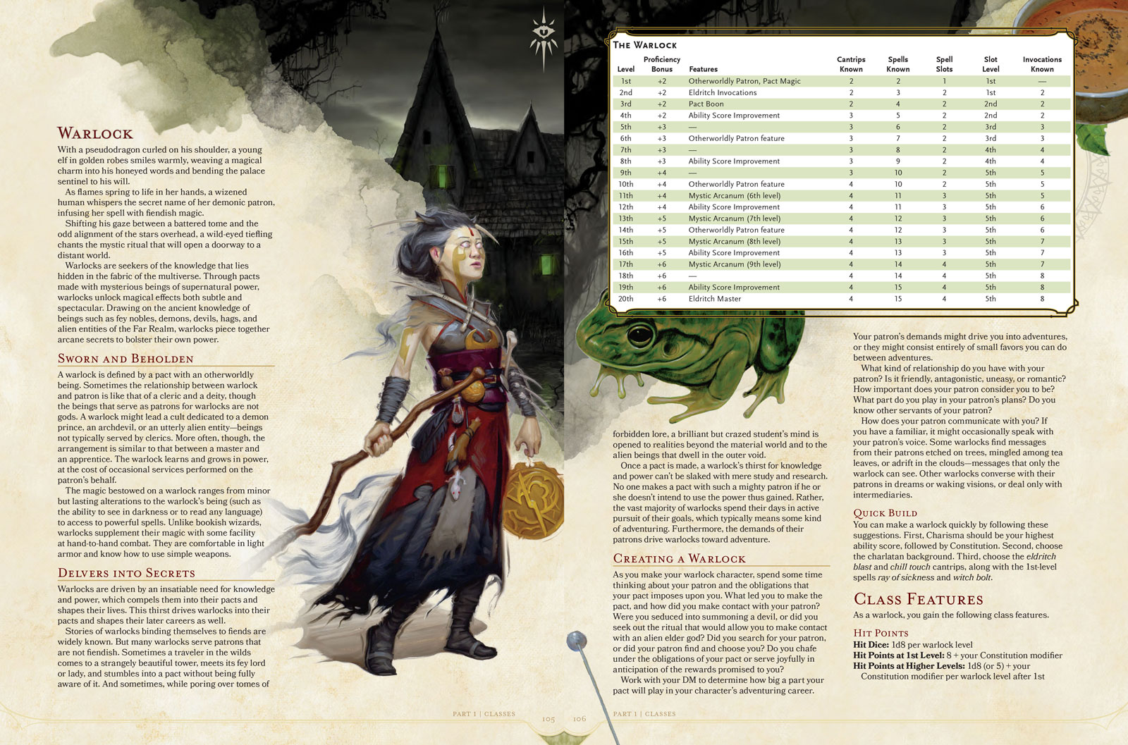 An exclusive look at the new D&D Player’s Handbook—and The Warlock