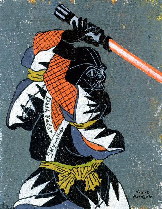 Takao Nakagawa,  Ukiyoe Character series 7: STAR WARS Darth Vader," 2014