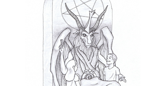 Satanic-monument-goat-headed-god