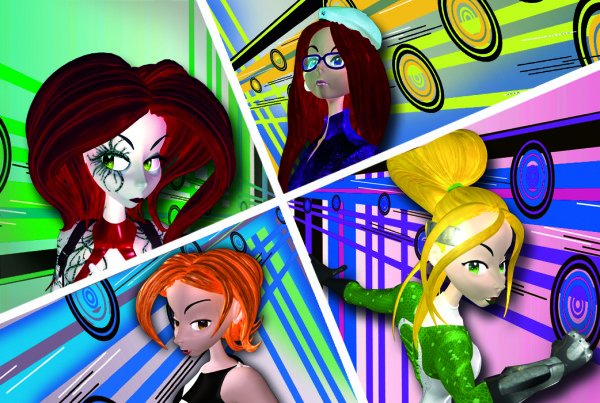 Characters from Wu's game, Revolution 60.