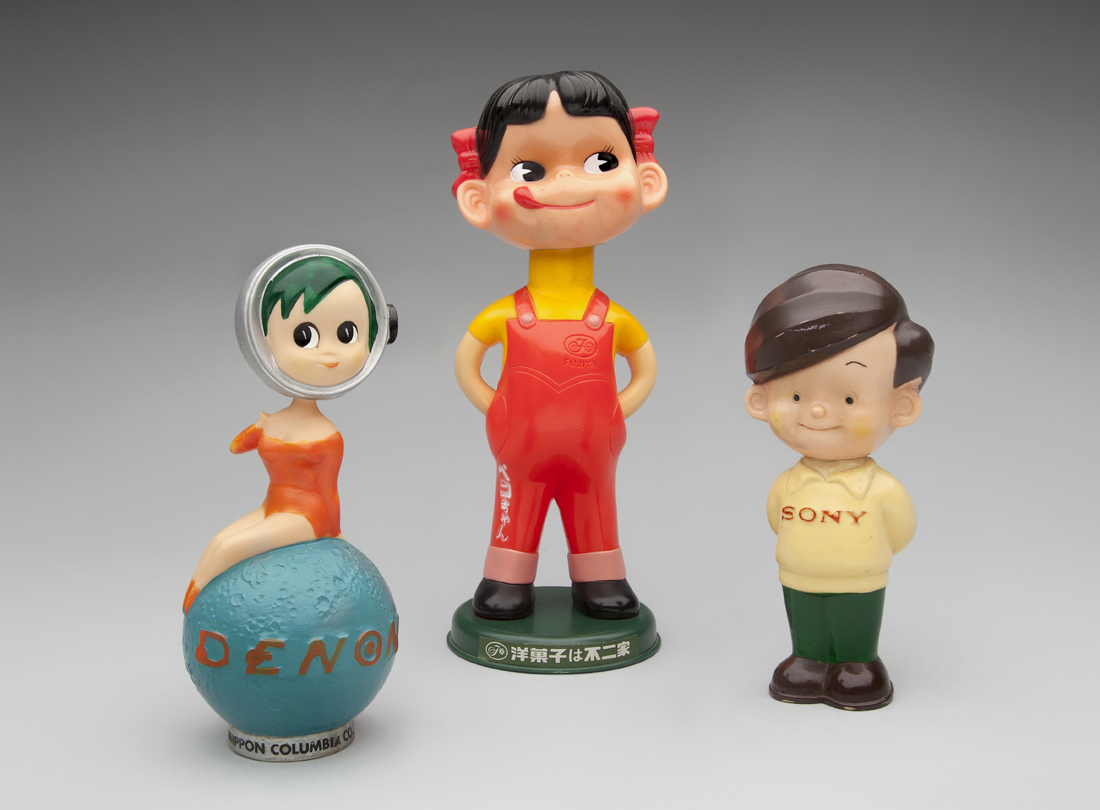 Advertising characters exhibit at the SFO International Terminal