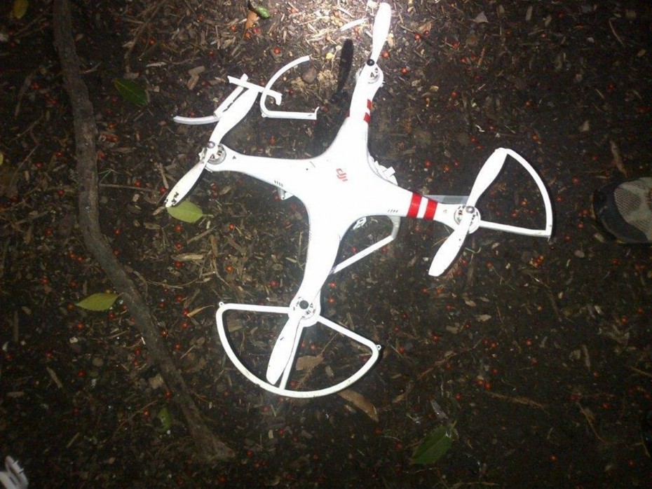 The drone that landed on the White House's South Lawn. Photo: Secret Service