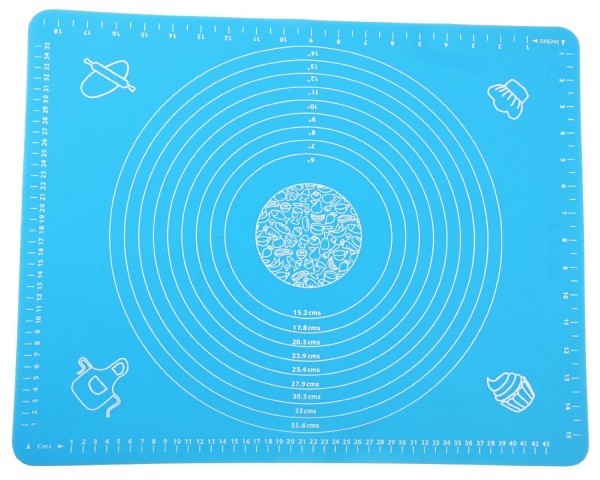 ZNU Large Massive Pastry Fondant Silicone Work Rolling Baking Mat with Measurements