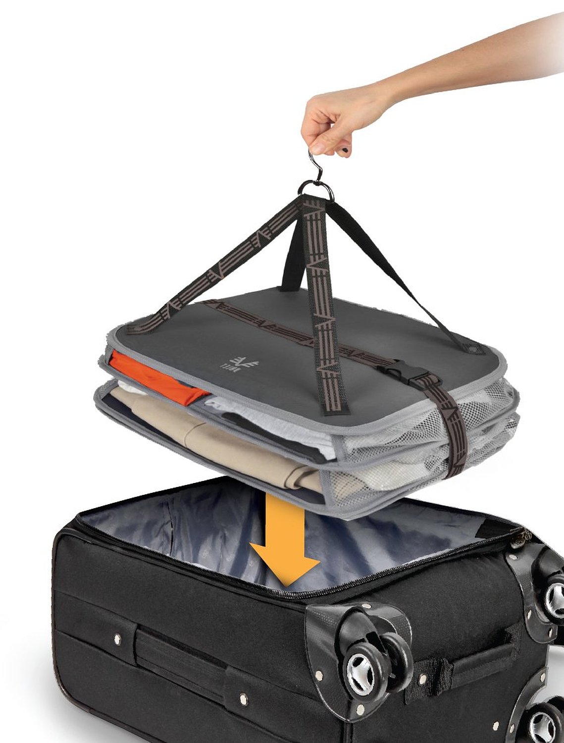 Travel smart with hanging compression shelves Boing Boing