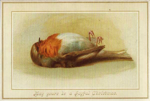 The dead robin was a symbol of good luck during the late 19th century.