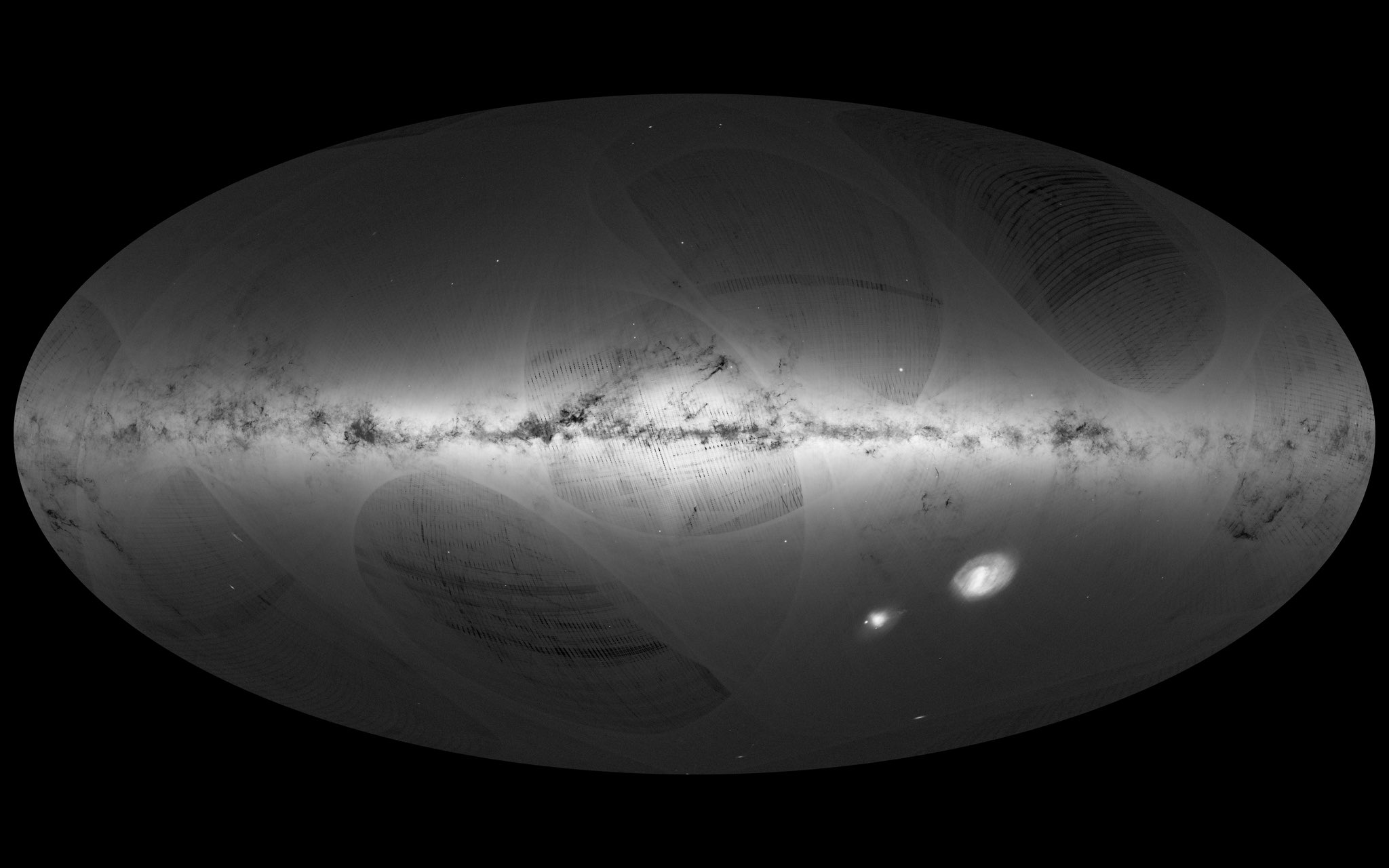A map created by the European Space Agency’s Gaia space telescope that shows a billion stars in the Milky Way. (ESA)