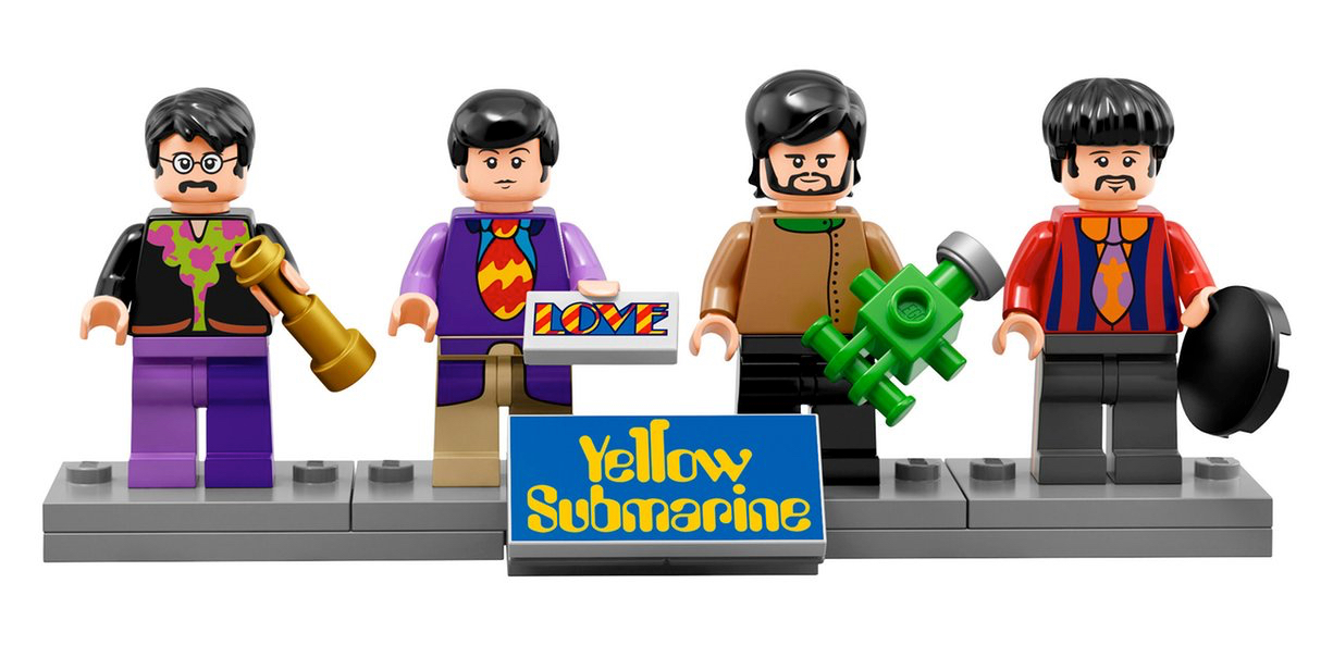 beatles lego faces