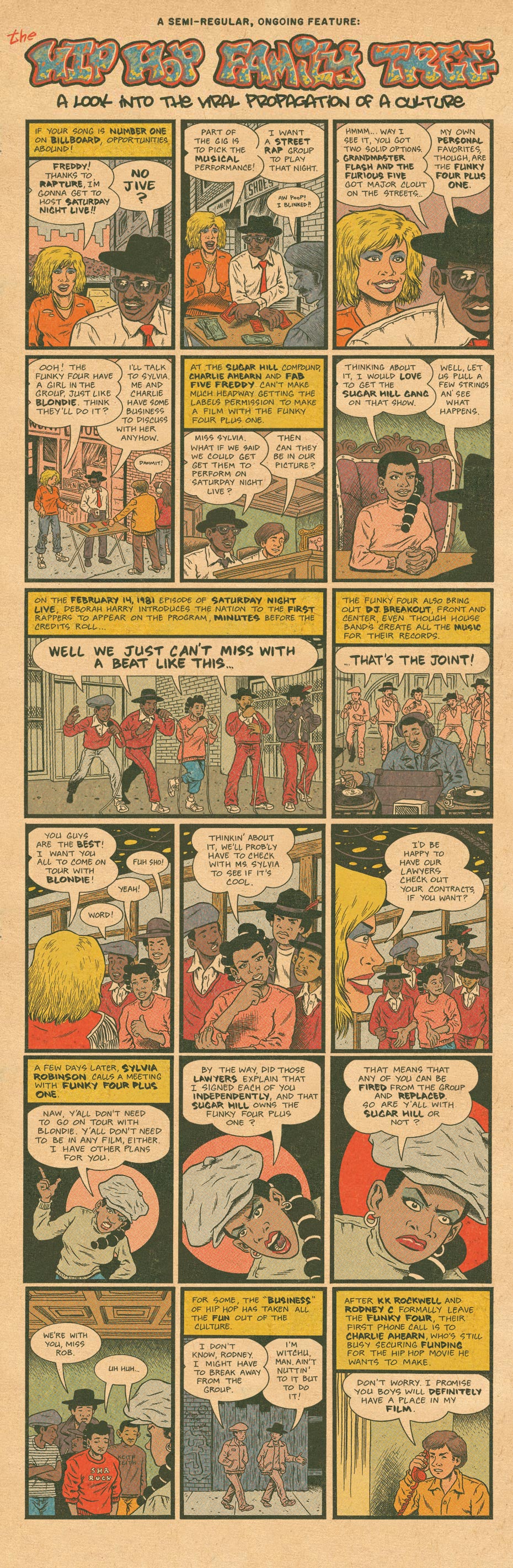 Brain Rot Hip Hop Family Tree, The First Rap Group on SNL / Boing Boing