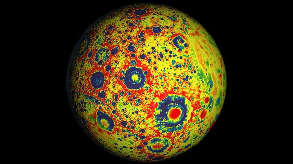 A gravity map of the Moon / Boing Boing