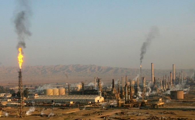 The refinery in Baiji, northwest of Baghdad, in 2009. [Reuters]