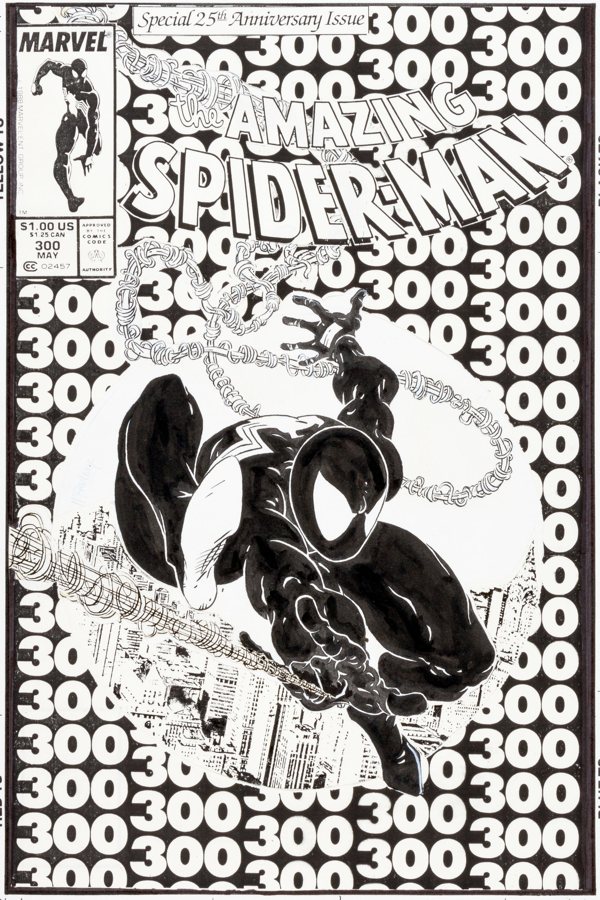 Spider Man 300 Original Cover Art Could Bring 250 000