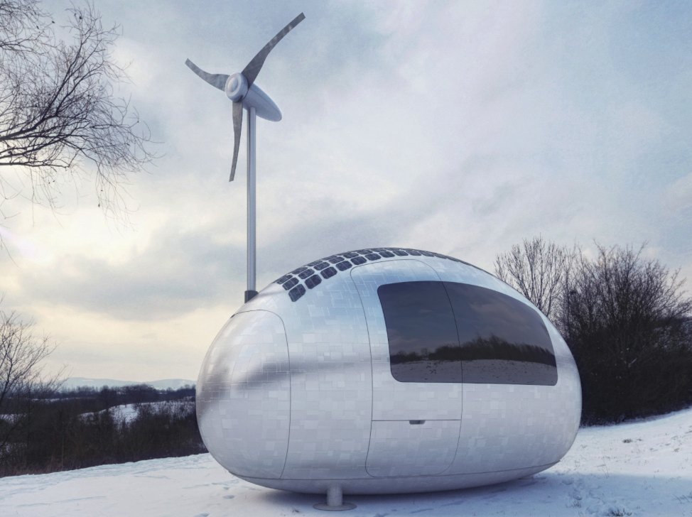 Ecocapsule: minimalist pod for living off-grid / Boing Boing