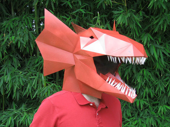 Awesome low poly masks by TetraVariations / Boing Boing