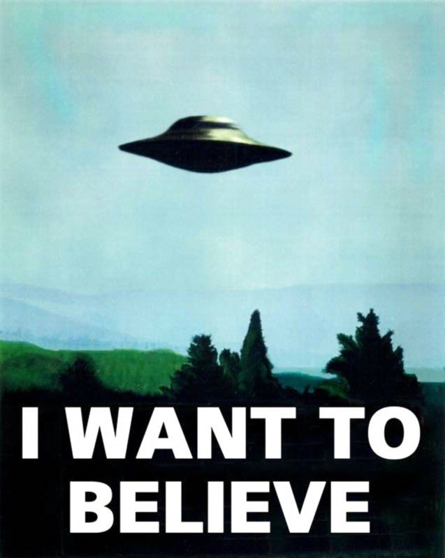 I want to believe Alien poster