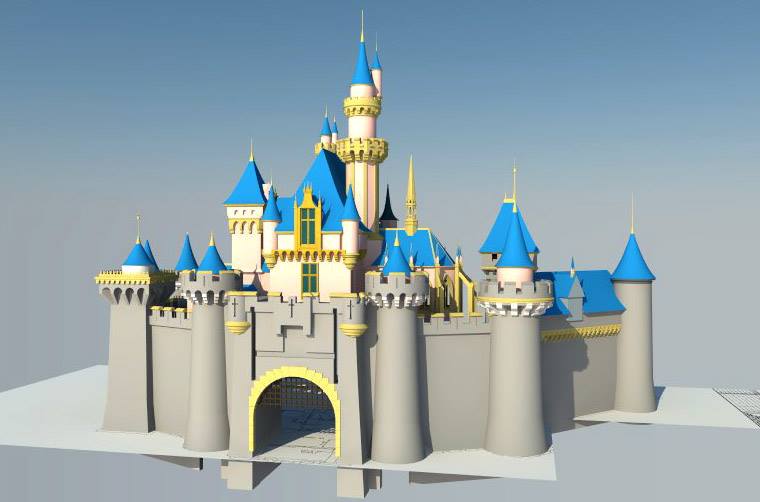 Disneyland-3d-model-wilhelm / Boing Boing