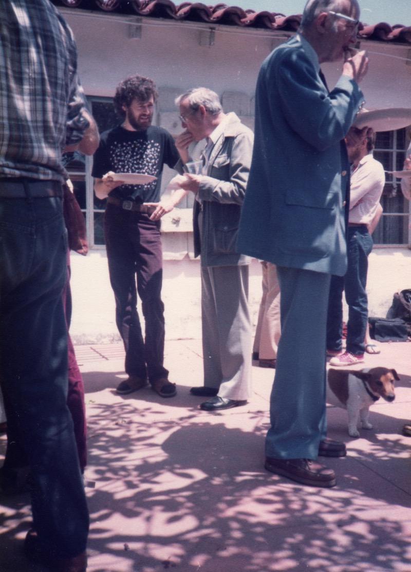 Terrence McKenna, Humphrey Osmond (background). Walter Houston Clark in the foreground.