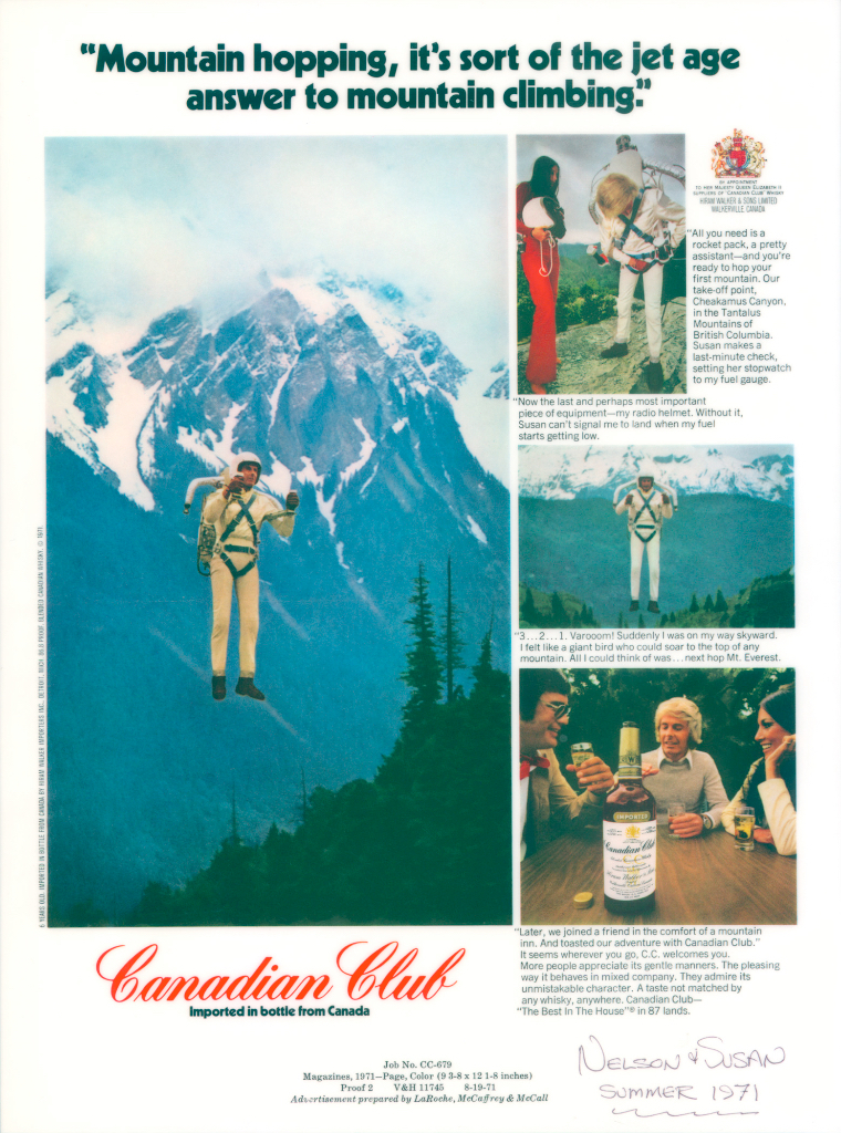 Nelson-flies-for-Canadian-Club-Advert-19711