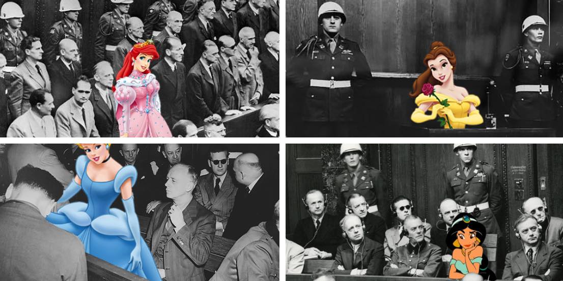 Disney Princesses As Nuremberg Defendants Boing Boing