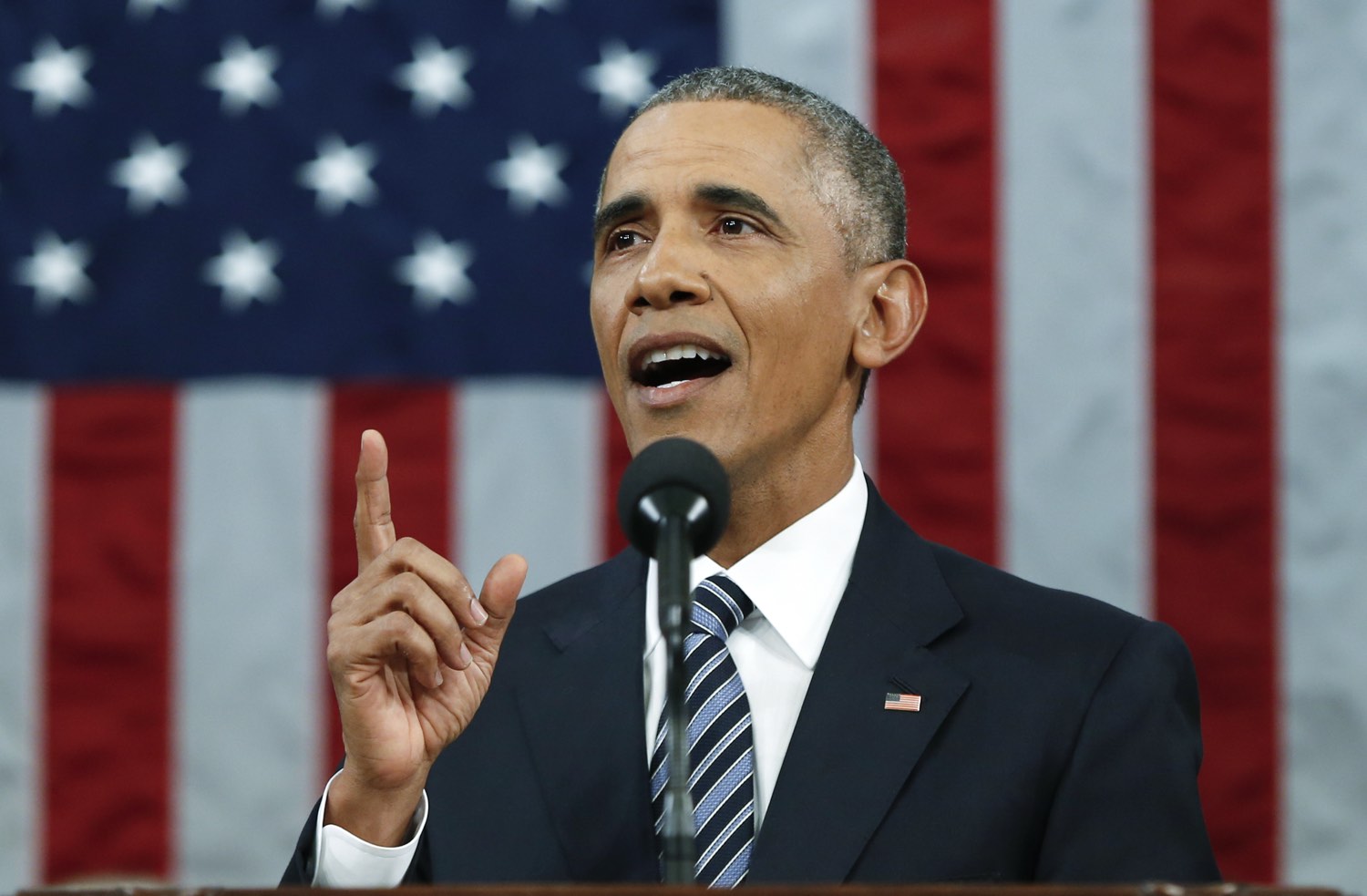 President Obama delivers his final State of the Union address to a joint session of Congress in Washington January 12, 2016. REUTERS