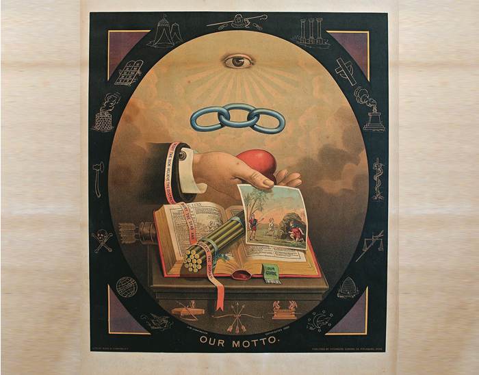 Independent Order of Odd Fellows, Our Motto, 1883, by J. W. Dorrington.