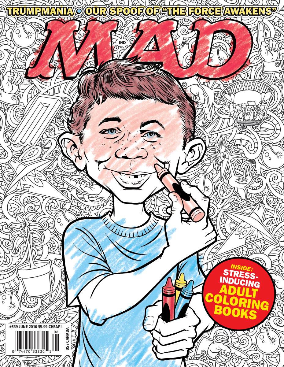 MAD 539 Cover Coloring Book