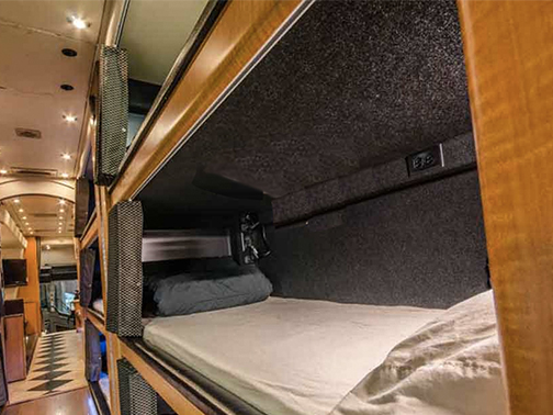 Luxury Overnight Bus With Sleeper Cabins Shuttles Between La And