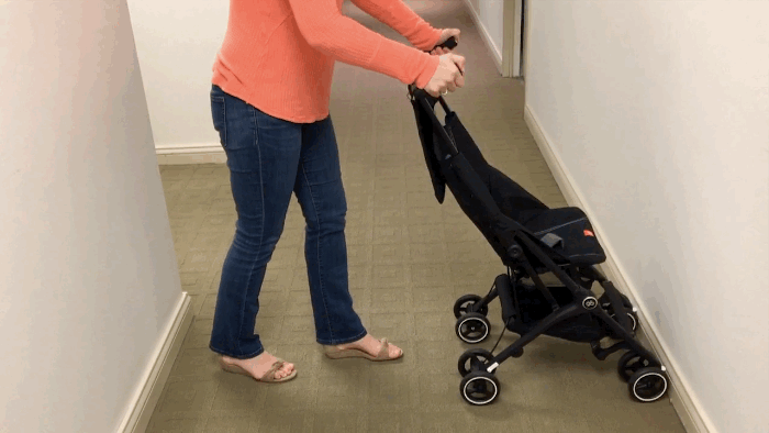 baby stroller folds down to fit into a backpack