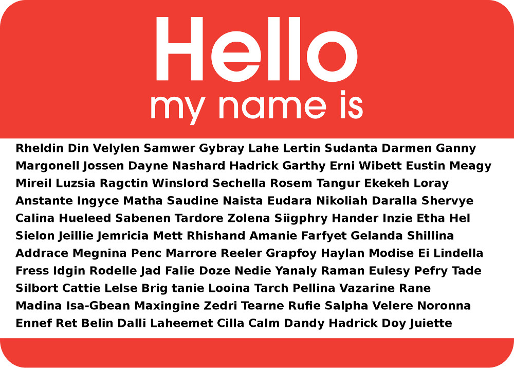 Baby names generated by a neural network / Boing Boing
