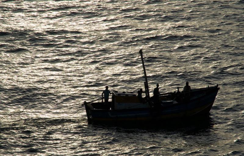 As we left Colombo harbor early in the morning, we passed numerous small boats coming in from the fishing grounds.