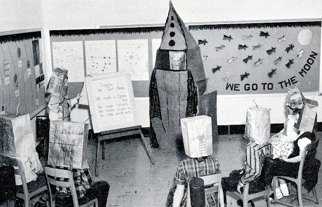 Schoolkids learning about Space Exploration, 1960s (1)