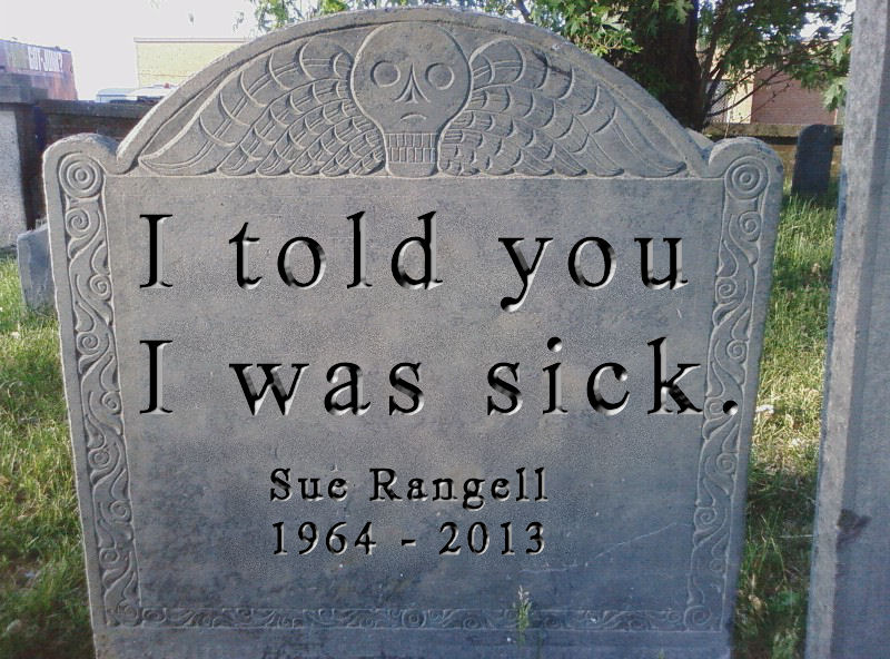 A_tombstone_with_Sue_Rangell's_name_on_it_(joke)