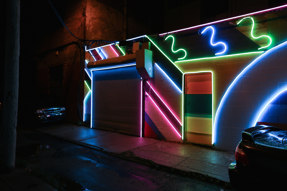 Neon Street Mural Transforms Seedy South Philly Side Street Boing Boing