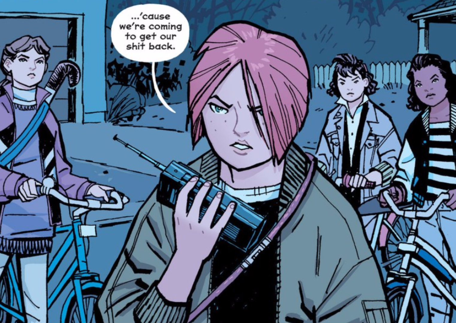 Brian K Vaughan and Cliff Chang's Papergirls: like an all-girl Stranger Things, with time-travel / Boing Boing