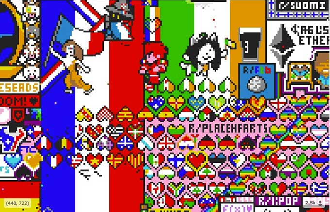 How Reddit Users Created A Collaborative Pixel Masterpiece Place