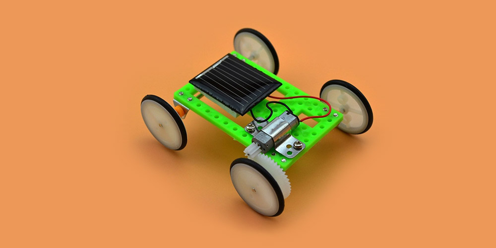 Extpro DIY Assemble Toy Set Solar Powered Car Kit