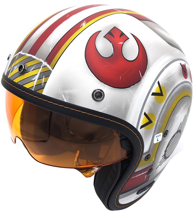 Star Wars Red Squadron DOT approved motorcycle helmet / Boing Boing