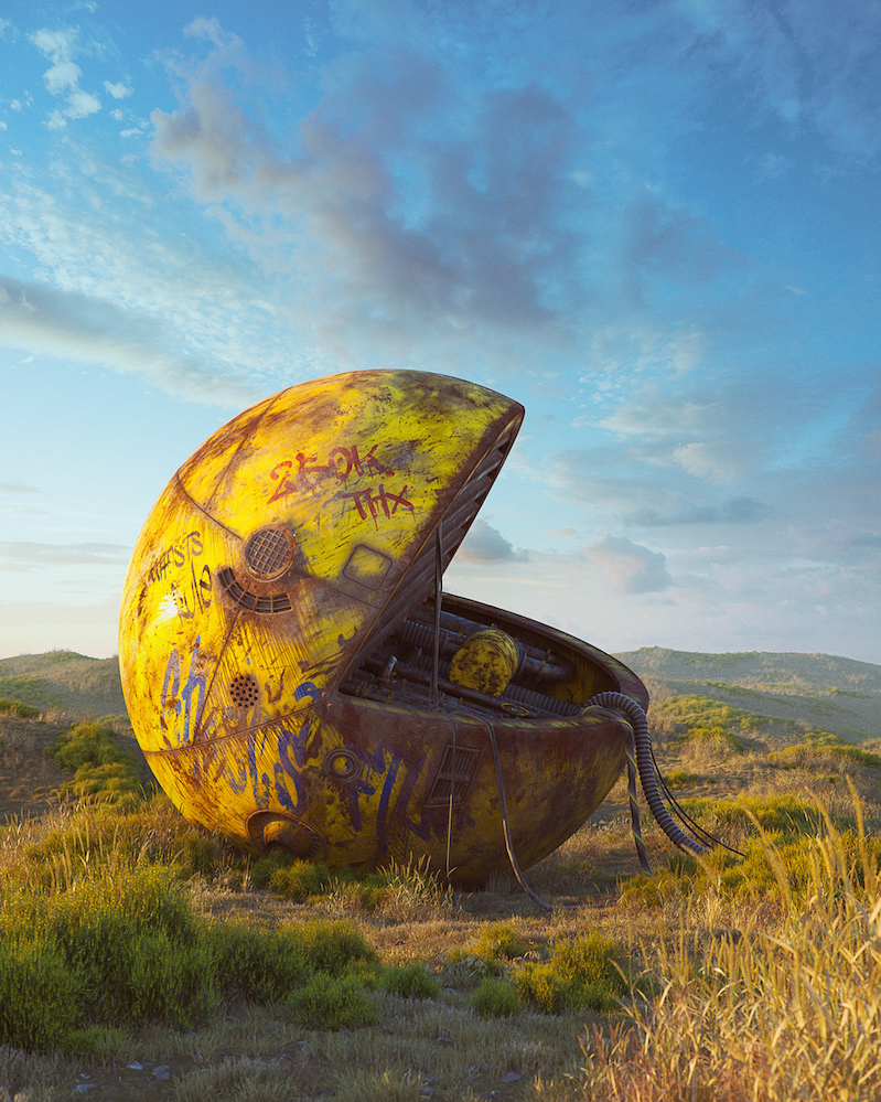 Pop Culture Detritus Illustrated As Abandoned Overgrown Ruins Boing 