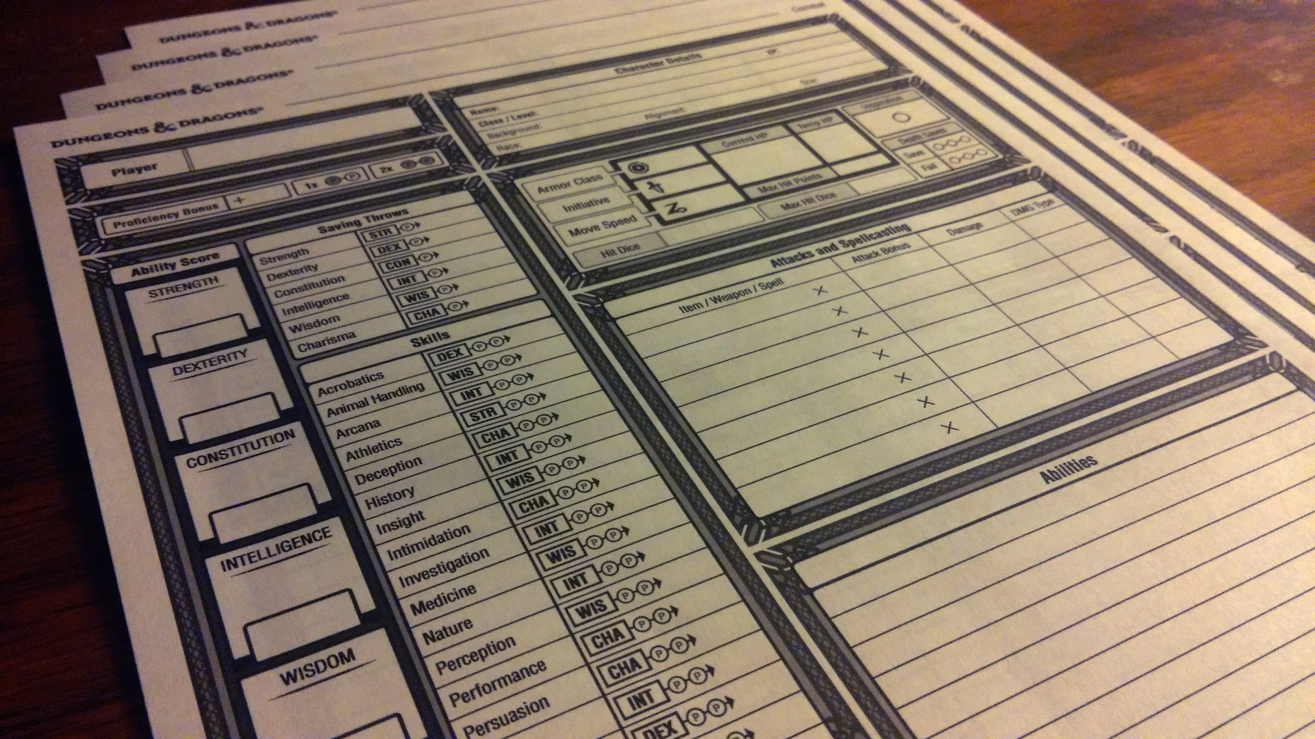 Dnd Character Sheet Examples