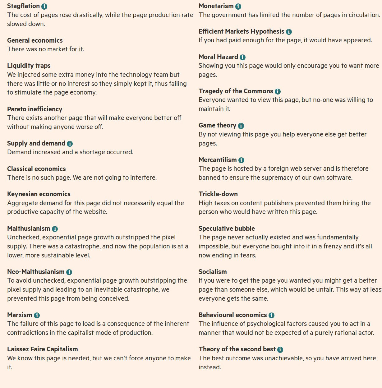 The Financial Timess 404 Page Is An Ingenious Hilarious - 