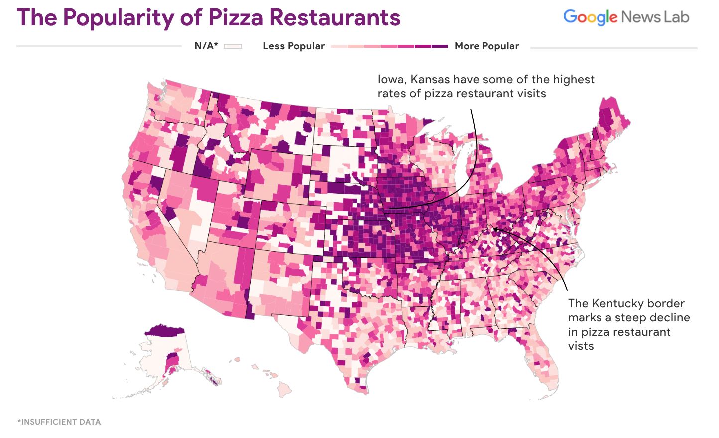 Restaurant preferences mapped