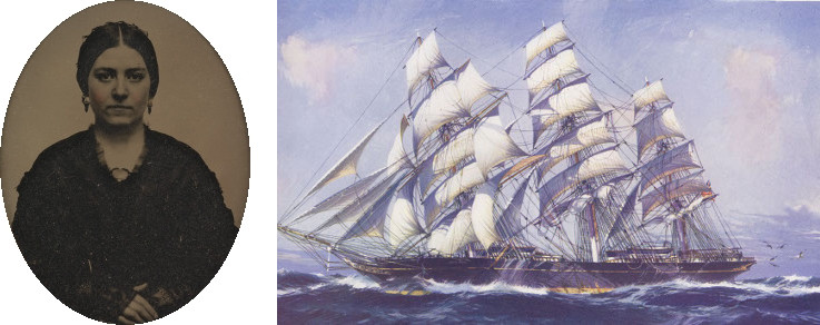 In 1856, 19-year-old Mary Patten commanded a clipper ship around Cape Horn