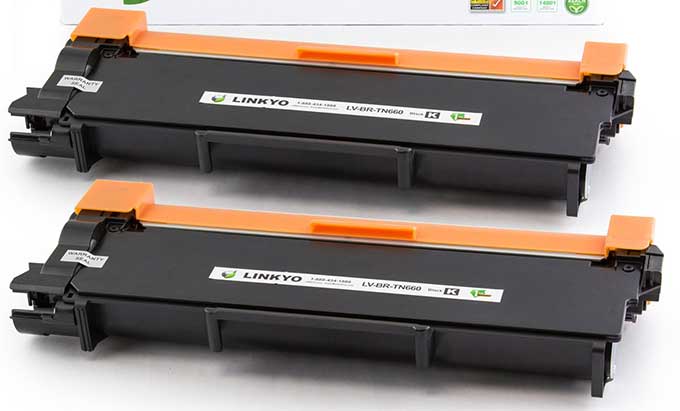 Toner 2-pack for Brother laser printers: $8