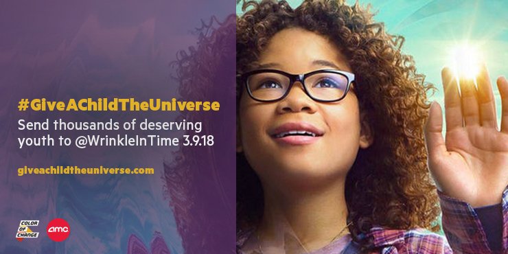 Help kids see A Wrinkle In Time for free