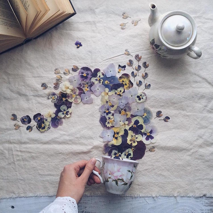 This “Floral Tea Story” photo series offers a whimsical tea time