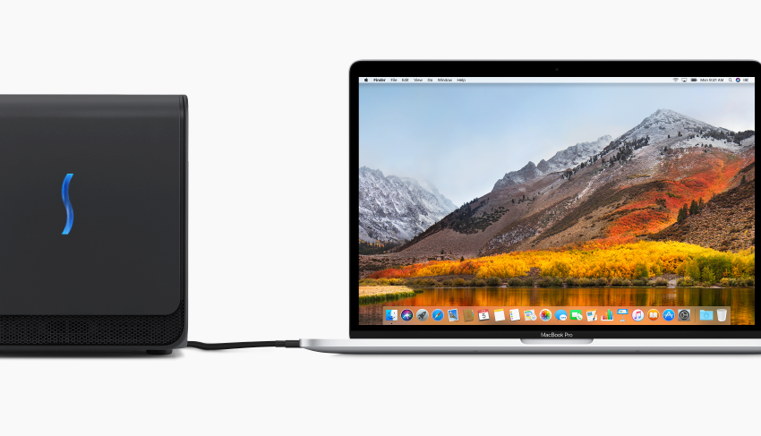 Mac OS update adds support for fancy external video cards