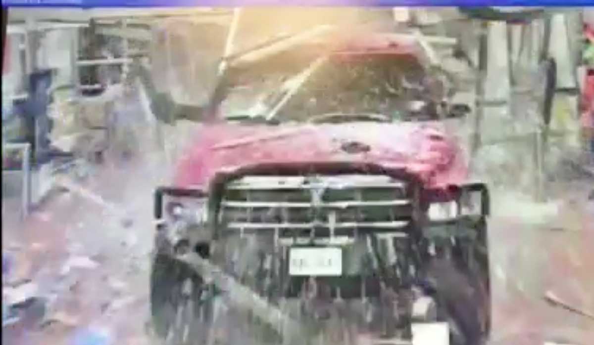 Enraged gentleman drives his pickup through Walmart, causing $500,000 in damage